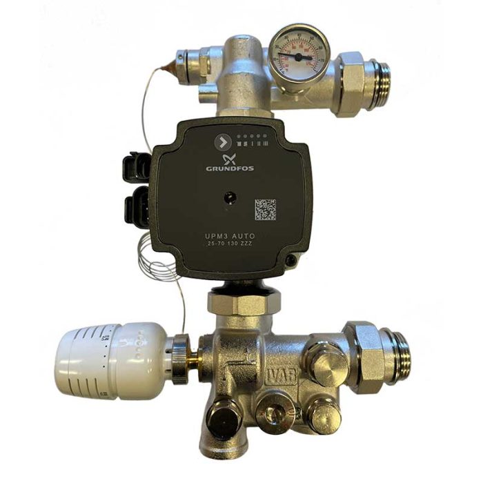 Mixing Kit with Grundfos Pump & 30°C to 55°C Thermostatic Head